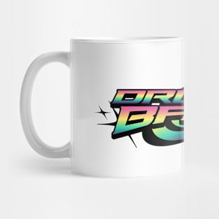 DRUM AND BASS  - Rainbow Y2K Chest Logo (black/green/purple) Mug